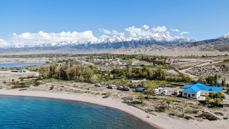 Abenteuer Osten Wohnmobilreisen: Issyk Kul-See in Kirgisistan